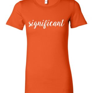 Women's T-Shirt Orange w SL Script