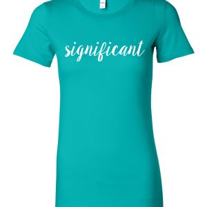Women's T-Shirt Teal w SL Script